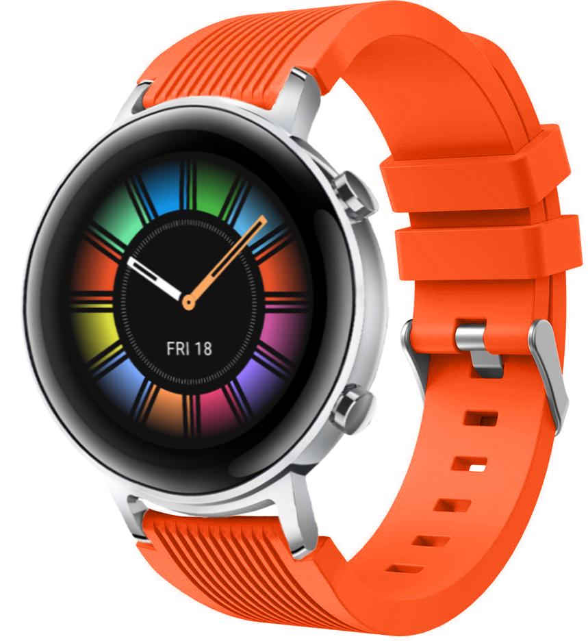 Ремешок Line для Huawei Watch GT 2 42 мм Orange (19427) - фото 1 Ремешок Line для Huawei Watch GT 2 42 мм Orange (19427) - фото 1