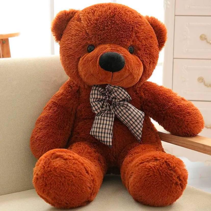 Мягкий плюшевый мишка Рой 100 см Коричневый (309886)