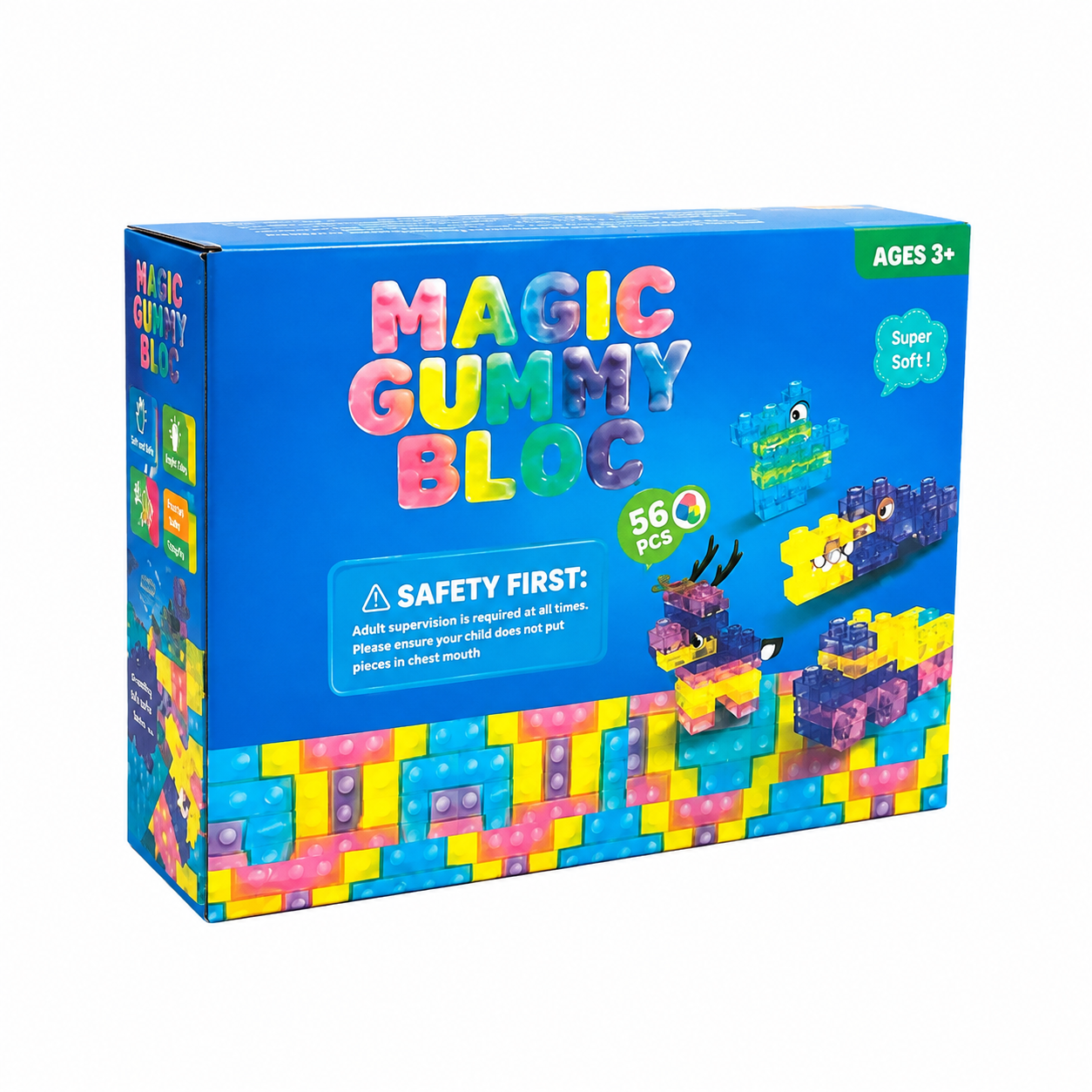 Конструктор Magic Gummy Bloc 56 деталей (2737)