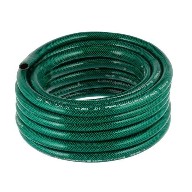 Шланг садовый Intertool PVC трехслойный армированный 3/4 20 м Зеленый (GE-4043)