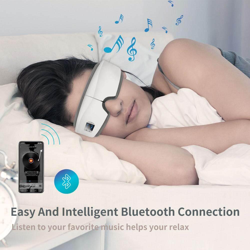 Массажер для глаз Eye Massager 4D Premium JB-018 Bluetooth Белый - фото 2