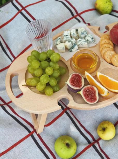 Столик винный из бука 30х50х19 см (006ст) - фото 5