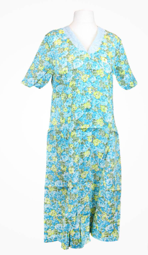 Халат ситцевый 2-01.01 0002 р. 48 Голубой/Синий/Желтый