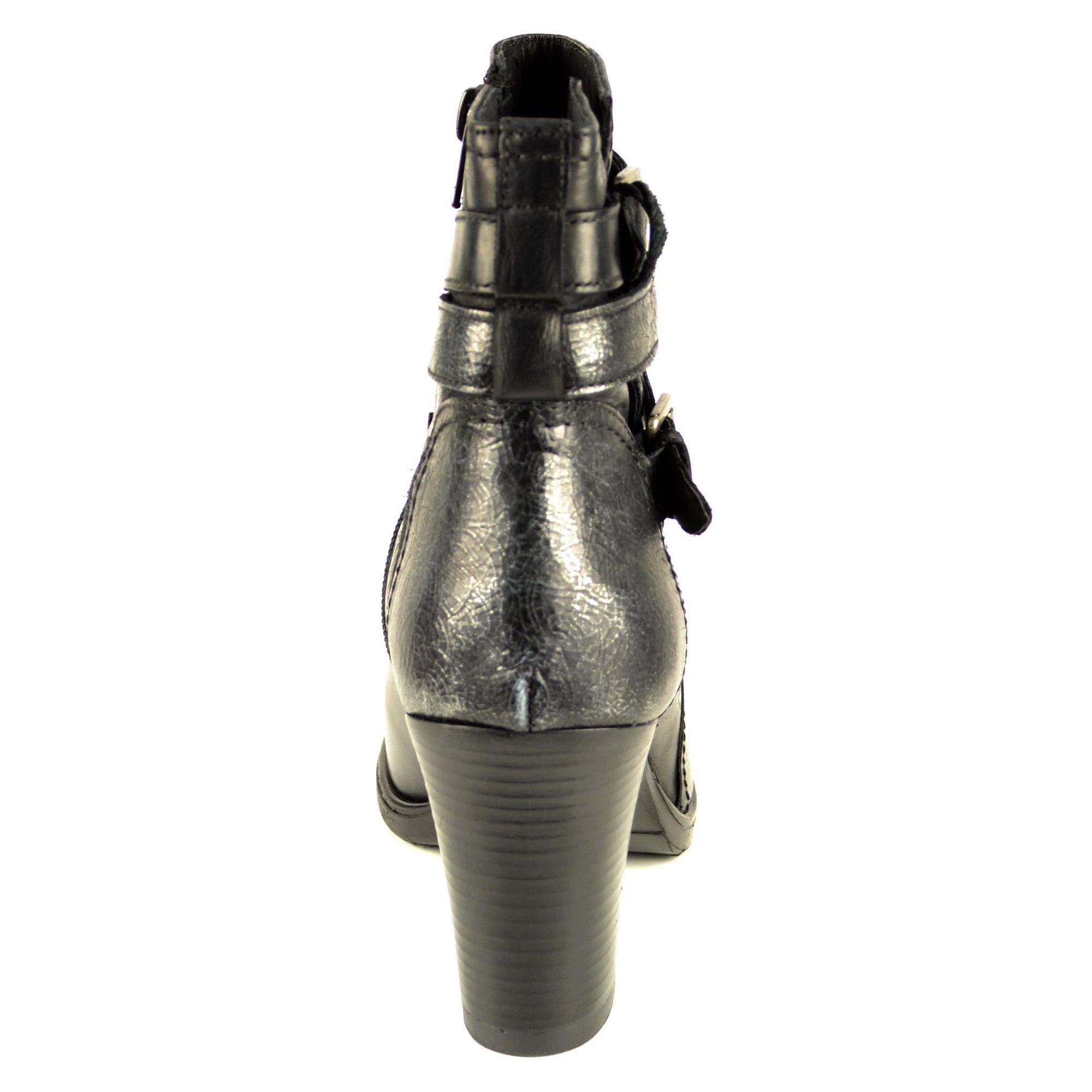 Ботинки женские Venezia р. 39 Черный/Серебряный (05852-39) - фото 10 Ботинки женские Venezia р. 39 Черный/Серебряный (05852-39) - фото 10