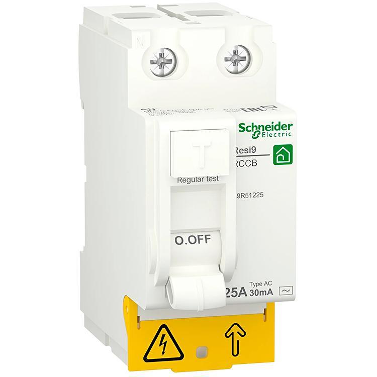 Реле дифференциальное Schneider Electric Resi9 25A 2P 30mA АС (R9R51225)