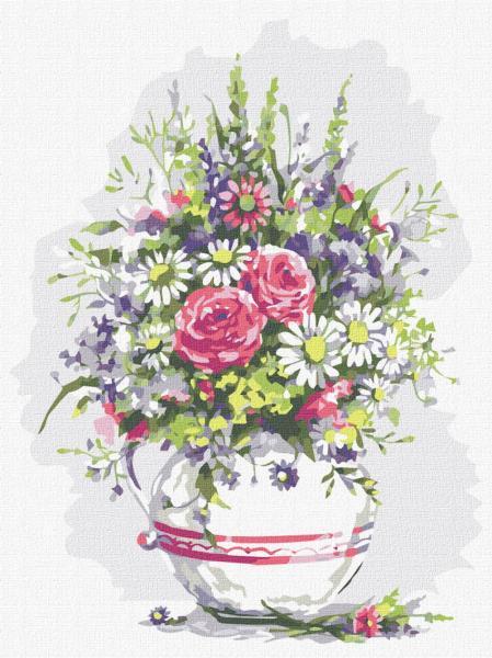 Картина по номерам Идейка Цветы Летнее ассорти 30х40 см в термопакете (KHO3192)