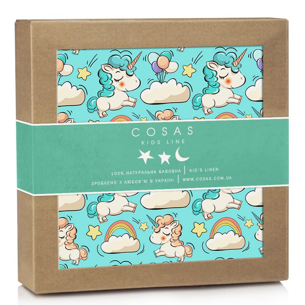 Пелюшка фланелева Cosas Unicorn Mint 80х100 см (4822052058398)