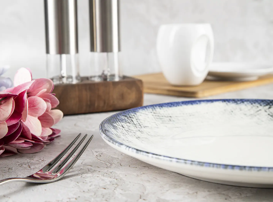 Набір Güral Denim з 4 обідніх тарілок 27 см Blue (GBSEO27DU100562) - фото 4