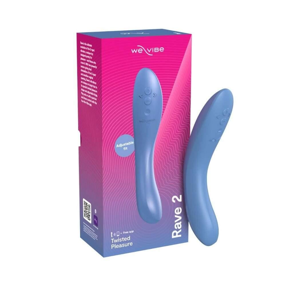Вибратор для точки G We Vibe Rave 2 силиконовый 19,3х3 см Синий (38024820)