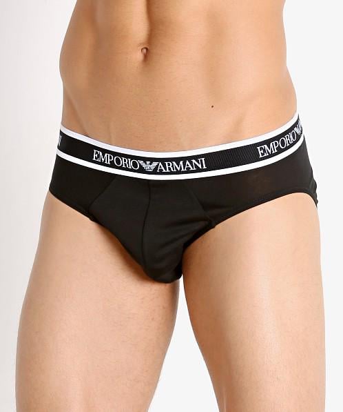 Трусы мужские слипы Emporio Armani XL Черный (1P538-110814чер) Трусы мужские слипы Emporio Armani XL Черный (1P538-110814чер)