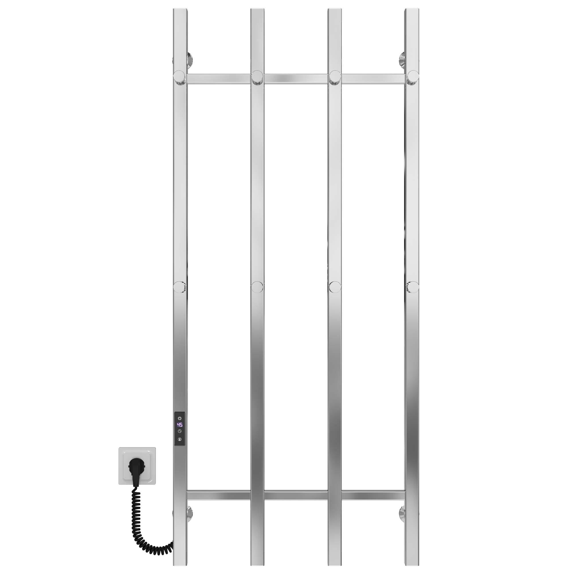 Полотенцесушитель электрический Deffi Split П4 JD04 нержавеющая сталь 500х1200 мм Хром (A.SP.120.50.4.ECL2)