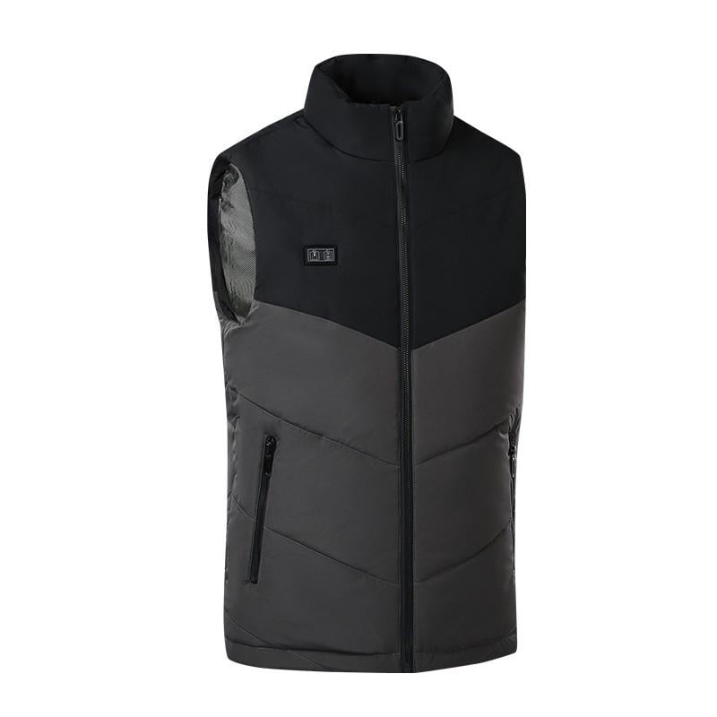 Жилетка чоловіча з підігрівом Lesko 2208 USB 5 зон нагріву M Black/Grey (24366436)