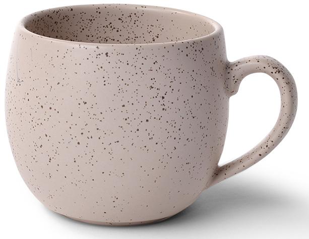 Кружка керамическая Fissman Liana 320 мл Бежевый песок (FN-SC-9344)