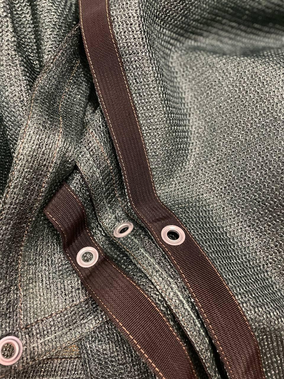 Сетка затеняющая 90% с люверсами 1,5х5 м. Зеленый - фото 2 Сетка затеняющая 90% с люверсами 1,5х5 м. Зеленый - фото 2