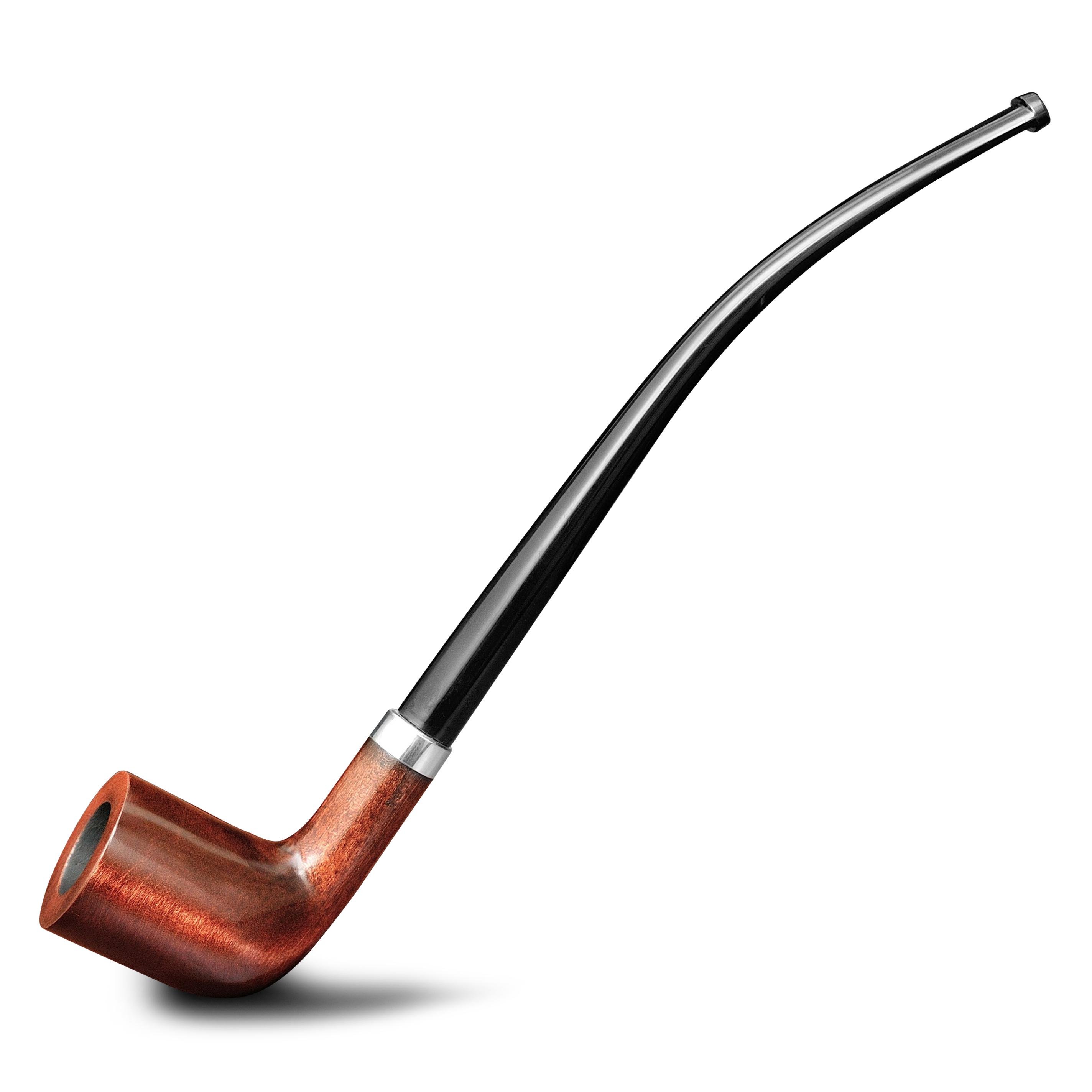 Трубка для курения KAF235 Churchwarden с длинным акриловым мундштуком из дерева груши
