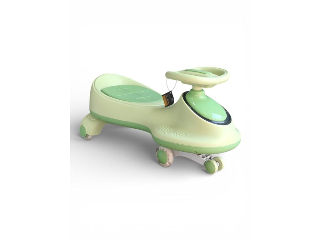 Бибикар детский Alien Car 8089 с LED-подсветкой колес и музыкой безопасная конструкция пластик от 1 года Зеленый (8089-1r-s)