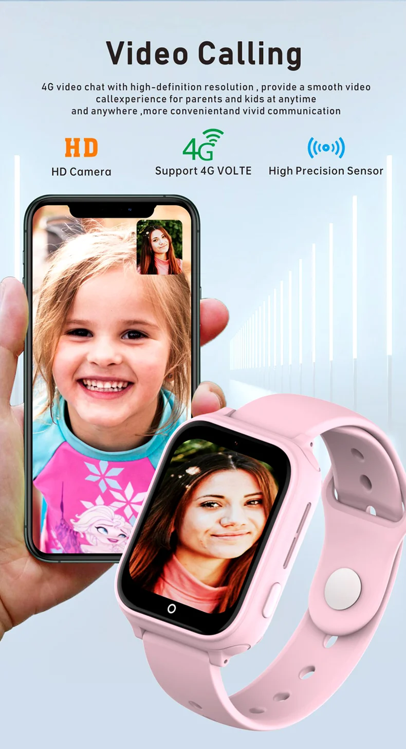 Смарт годинник-телефон дитячий Wonlex CT25 з відеодзвінком WI-FI GPS SIM-карта Pink (18357) - фото 6 Смарт годинник-телефон дитячий Wonlex CT25 з відеодзвінком WI-FI GPS SIM-карта Pink (18357) - фото 6