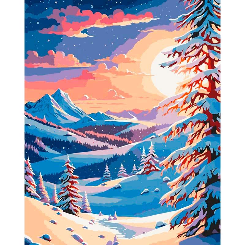 Картина по номерам ART CRAFT Зима в горах 40х50 см (11047-AC)