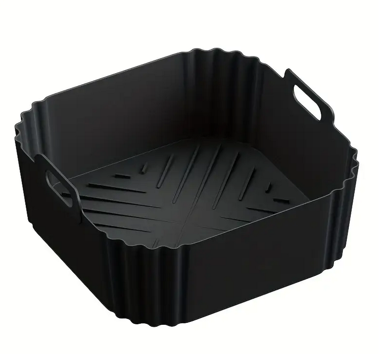 Форма силіконова для аерогрилю мультипечі ребриста 20,5 см Чорний (REN-22BI) - фото 1 Форма силіконова для аерогрилю мультипечі ребриста 20,5 см Чорний (REN-22BI) - фото 1