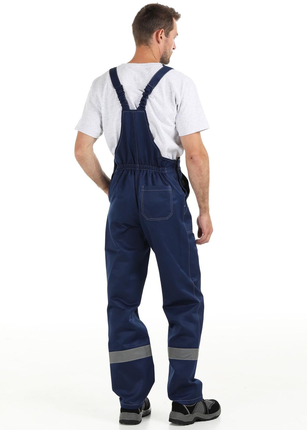 Рабочий полукомбинезон Stuga 33331120 антистатическая спецодежда для защиты от электростатики р. 56-58/3-4 Синий (3333112010) - фото 2