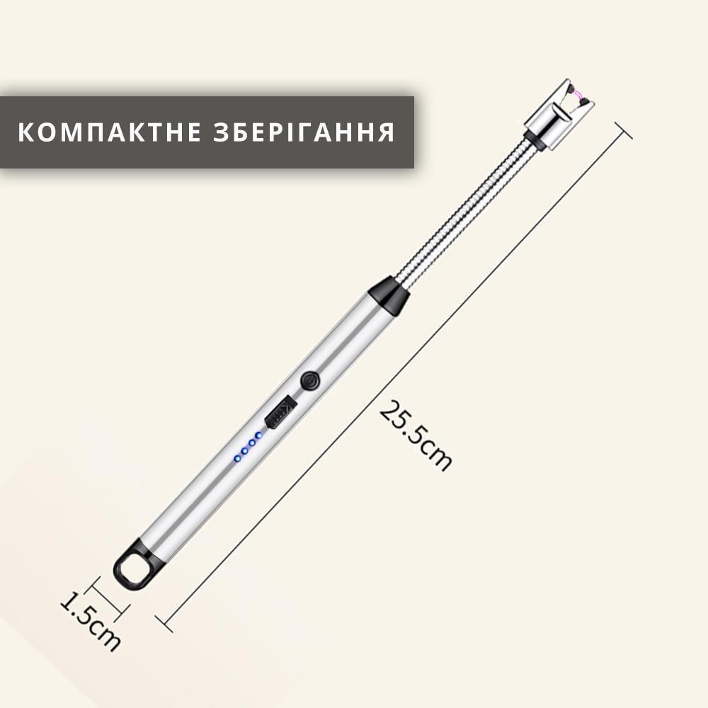 Запальничка кухонна для газової плити на кухню (електрична, електронна, вітростійка, гнучка) - фото 6