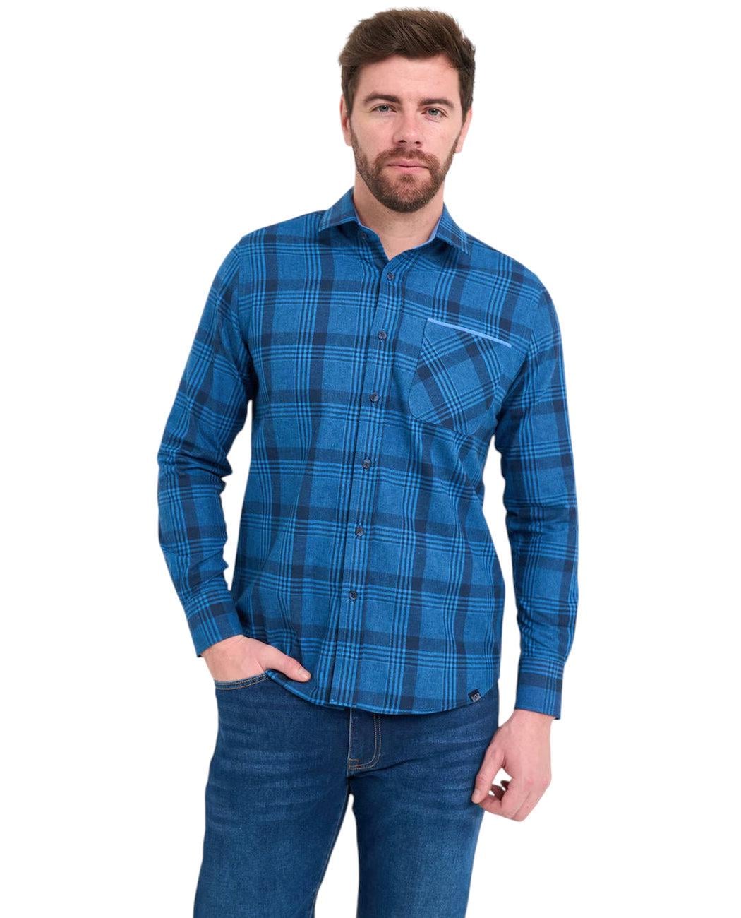 Рубашка мужская Lee Cooper 10296098.976 M Синий (5942723140579) Рубашка мужская Lee Cooper 10296098.976 M Синий (5942723140579)
