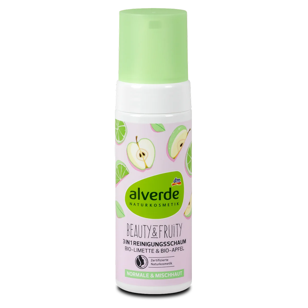 Пенка для очищения кожи Alverde Naturkosmetik Beauty & Fruity 3в1 Красота и фрукты 150 мл (EPI-15102025-147)