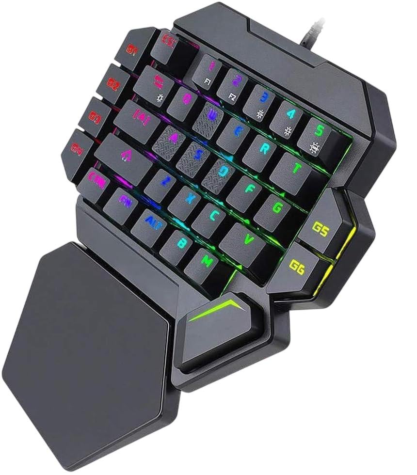 Клавиатура игровая механическая для одной руки K50 силиконовая подставка для запястья