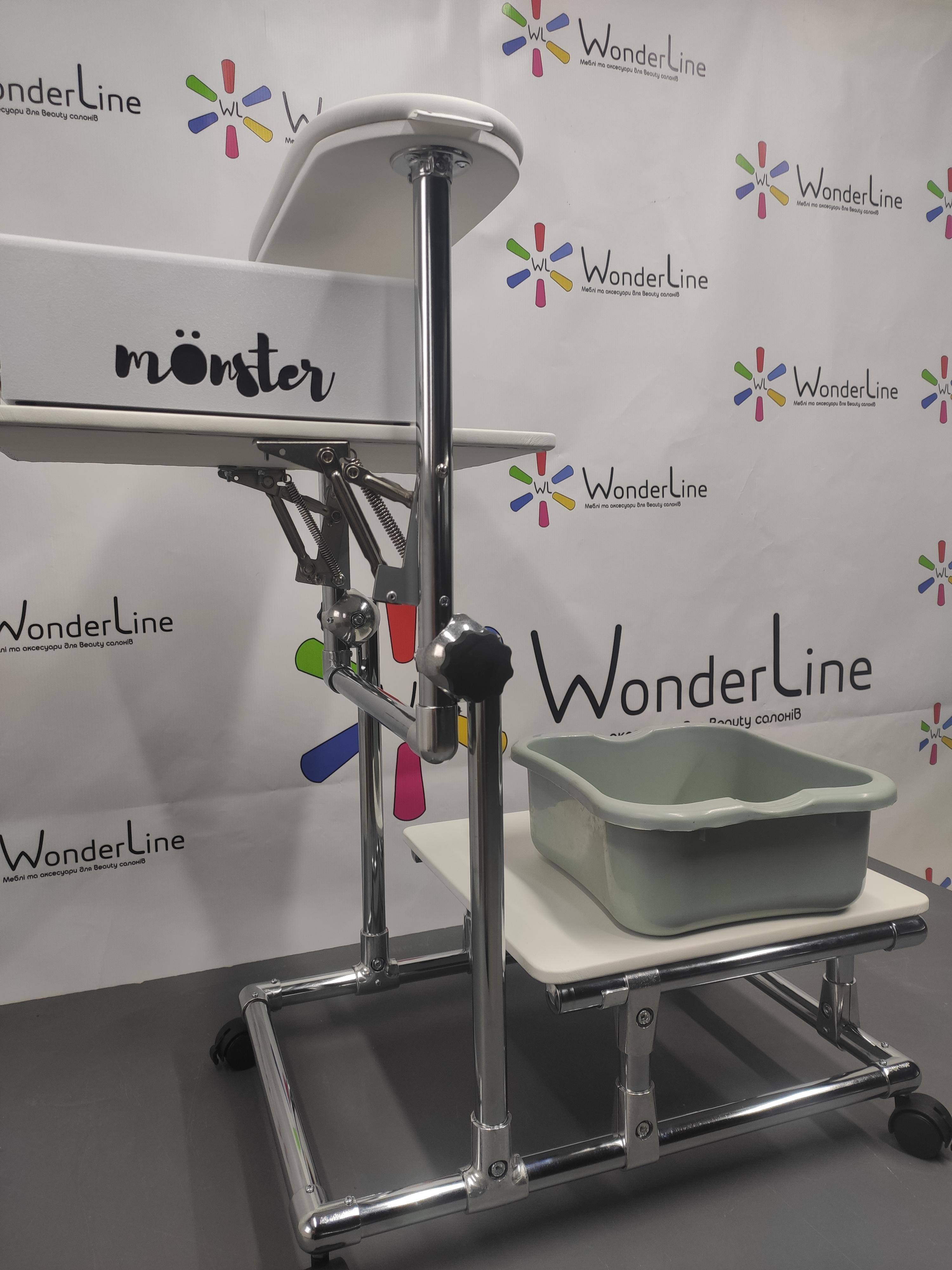 Подставка для педикюра TERTIO 2в1 с полкой Белый - фото 4