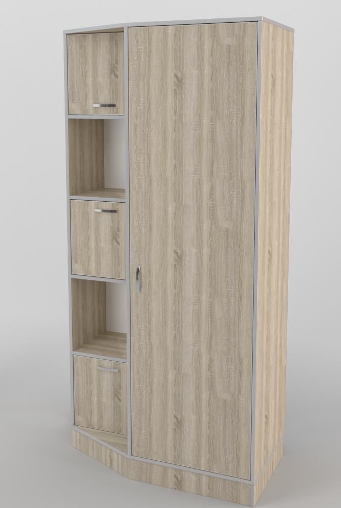 Шафа Тіса-меблі ШС-114 205x100x52 см Дуб сонома