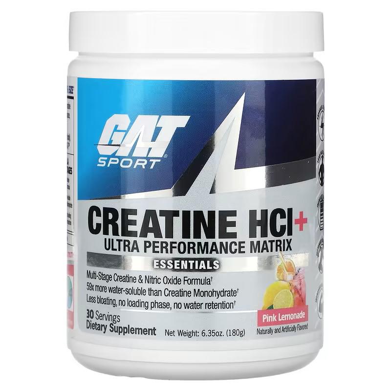 Креатин GAT Creatine HCI Ultra Performance Matrix pink lemonade 180 г (00000038327)