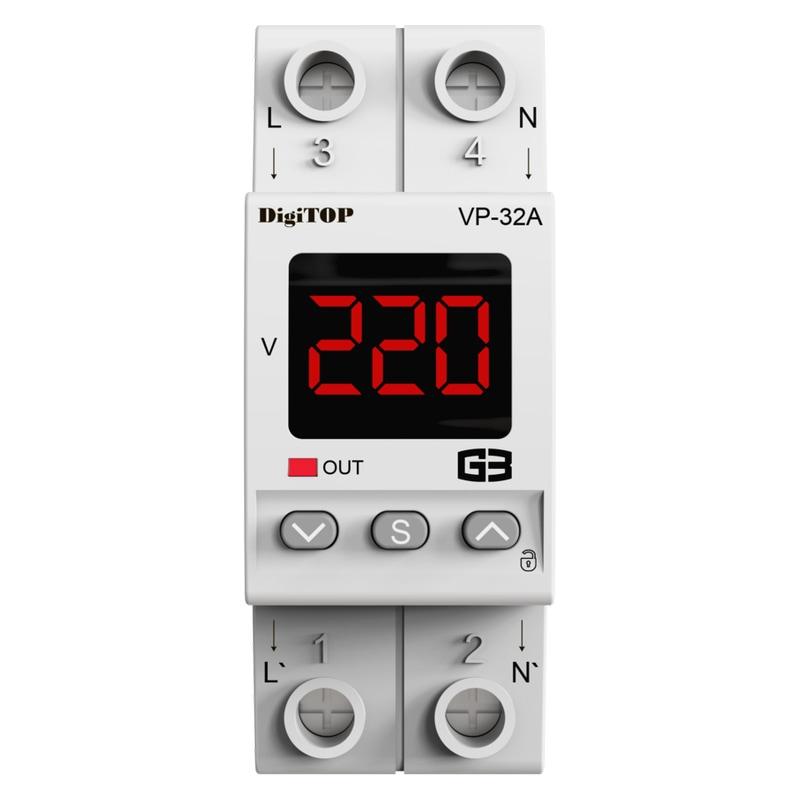 Реле напруги VP-32A M2R з термозахистом (24868316) - фото 2
