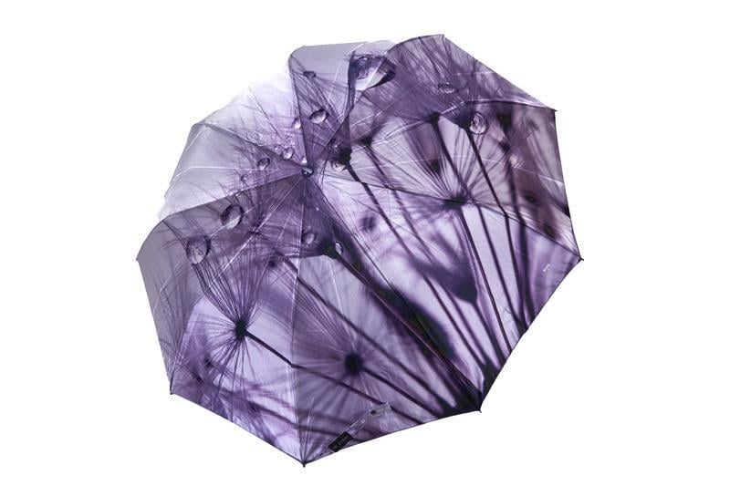 Зонт-полуавтомат женский Три Слона 2130 №2 на 9 спиц сатин капли воды (2701750552)