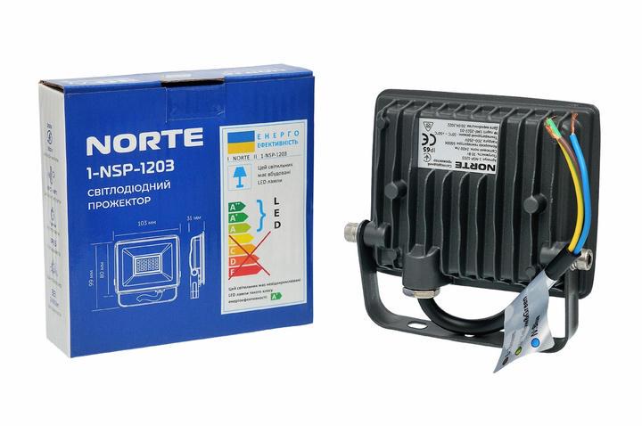 Прожектор NORTE Spotlight 1-NSP-1203 30W 6500К (27803362) - фото 2 Прожектор NORTE Spotlight 1-NSP-1203 30W 6500К (27803362) - фото 2