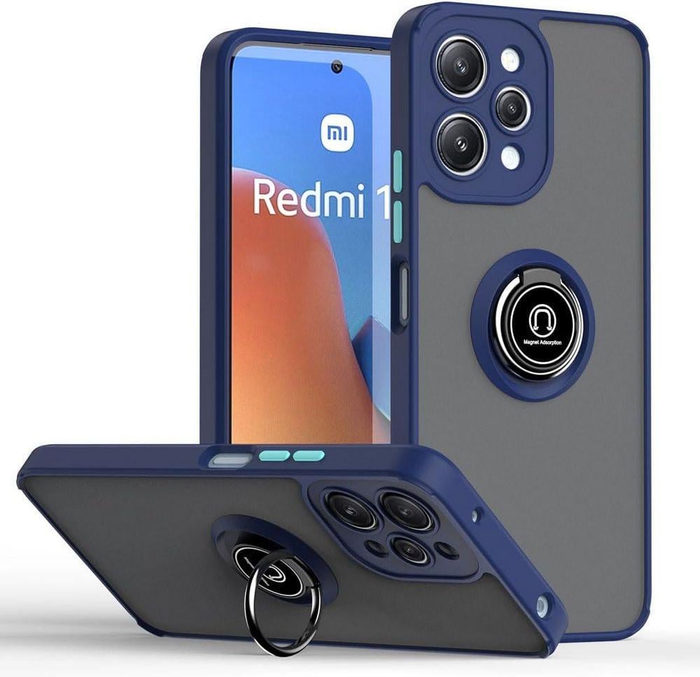 Захисний чохол MatteLuxe Xiaomi Redmi 12 (з кільцем) Blue (34252-28)