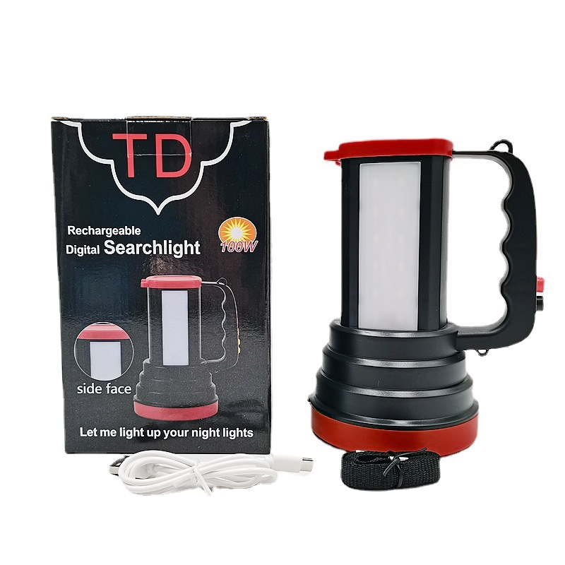 Фонарь ручной XBalog TD100 с боковой лампой на 3 режима Черный (d7dc258a)