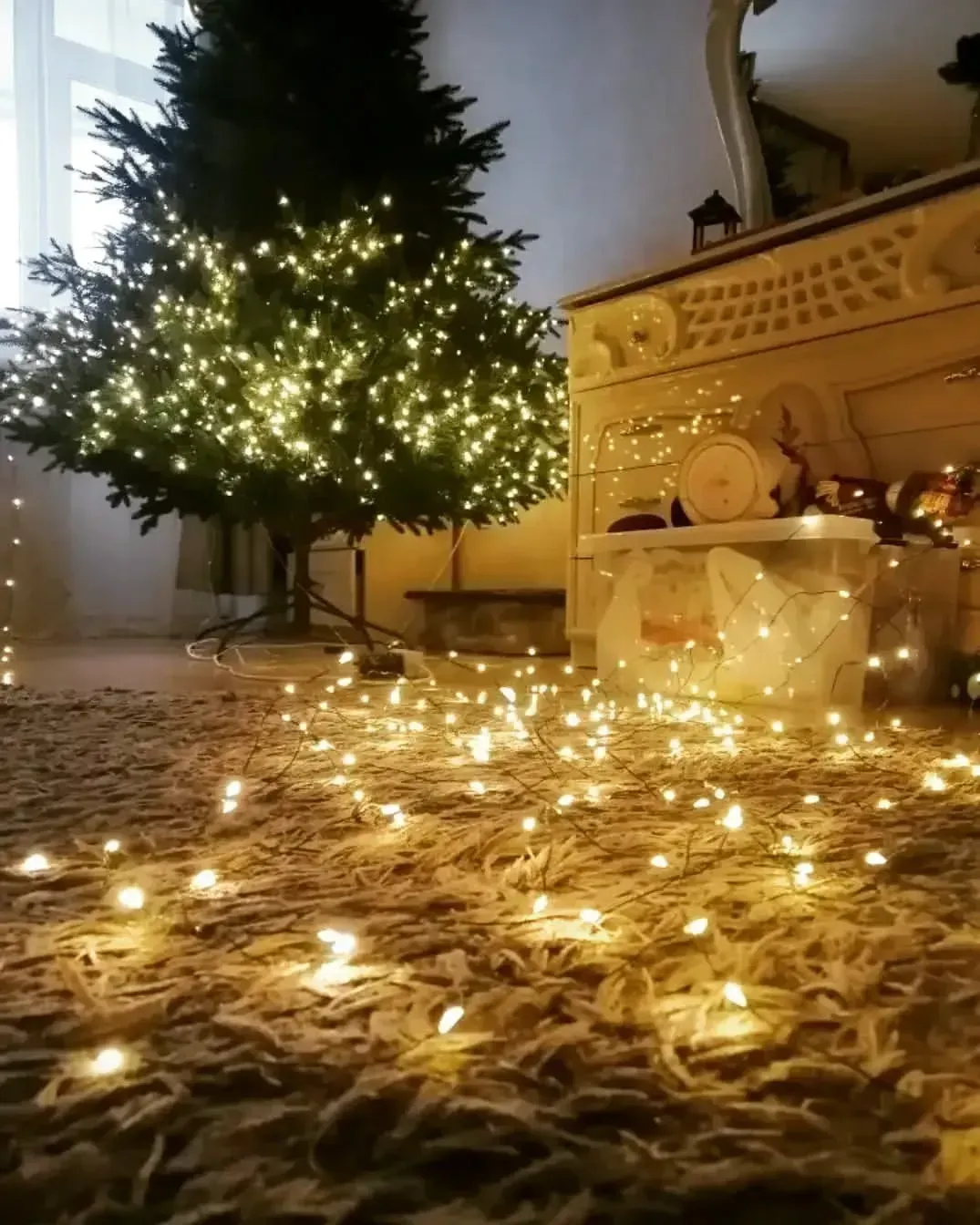 Гирлянда светодиодная нить Роса 200 м 2000 Led от сети на зеленой проволоке с пультом ДУ Теплый белый - фото 11 Гирлянда светодиодная нить Роса 200 м 2000 Led от сети на зеленой проволоке с пультом ДУ Теплый белый - фото 11