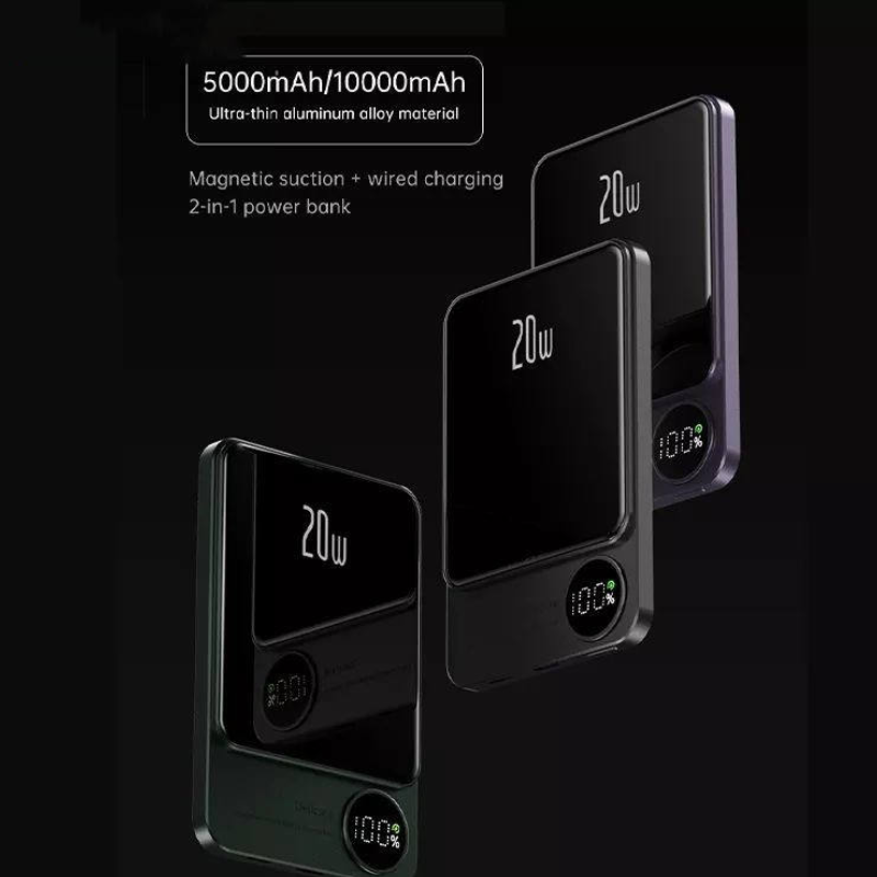 Повербанк магнитный беспроводной Q9 10000 mAh MagSafe с быстрой зарядкой 20W - фото 2 Повербанк магнитный беспроводной Q9 10000 mAh MagSafe с быстрой зарядкой 20W - фото 2