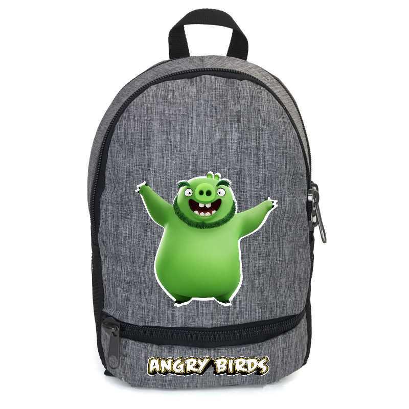 Шкільний рюкзак підлітковий Cappuccino Toys з принтом Angry Birds ANG-002-gry 12,5 л Сірий (2133990355)