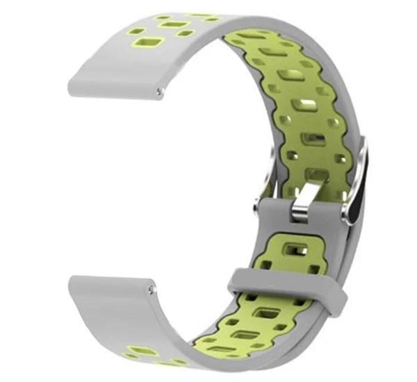 Спортивный ремешок Primo Perfor Classic для часов Samsung Galaxy Watch 3 41 мм SM-R850 Grey/Green (1247110949)