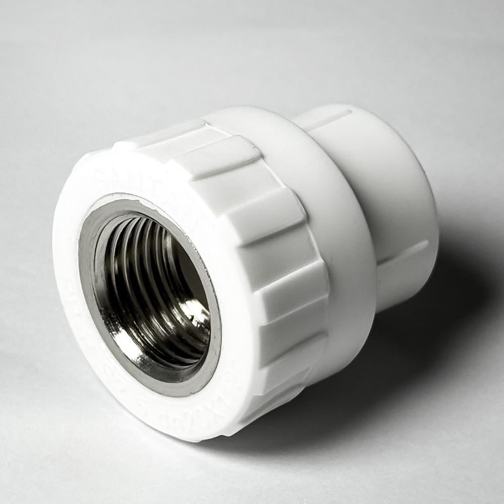 Муфта SANTAN 20х1/2" PP-R з внутрішнім різьбленням Білий (115376) - фото 5 Муфта SANTAN 20х1/2" PP-R з внутрішнім різьбленням Білий (115376) - фото 5