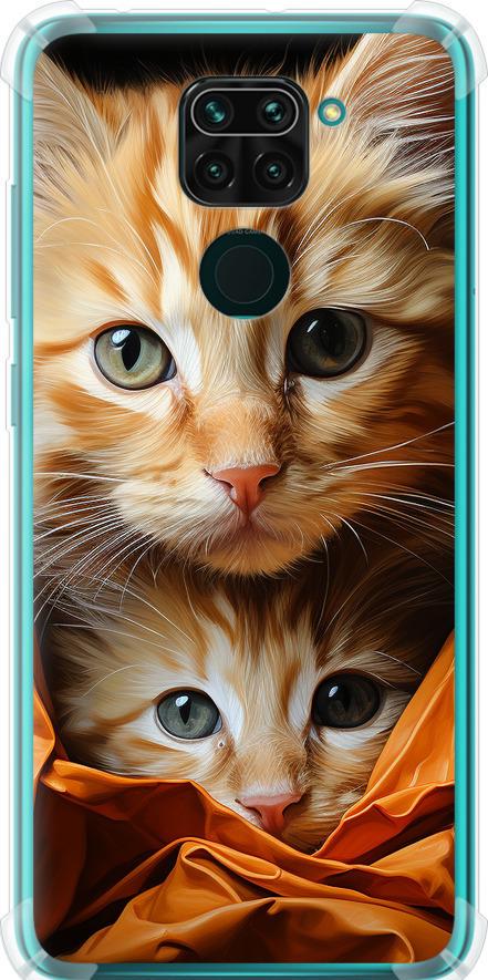 Чехол на Xiaomi Redmi Note 9 Котики 2 (5664sp-2017-42517)