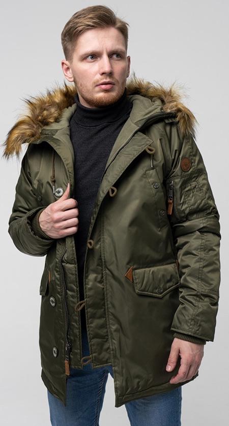 Куртка аляска Top Gun N-3B Parka 2XL Olive (TGN-3BO2XL) - фото 4