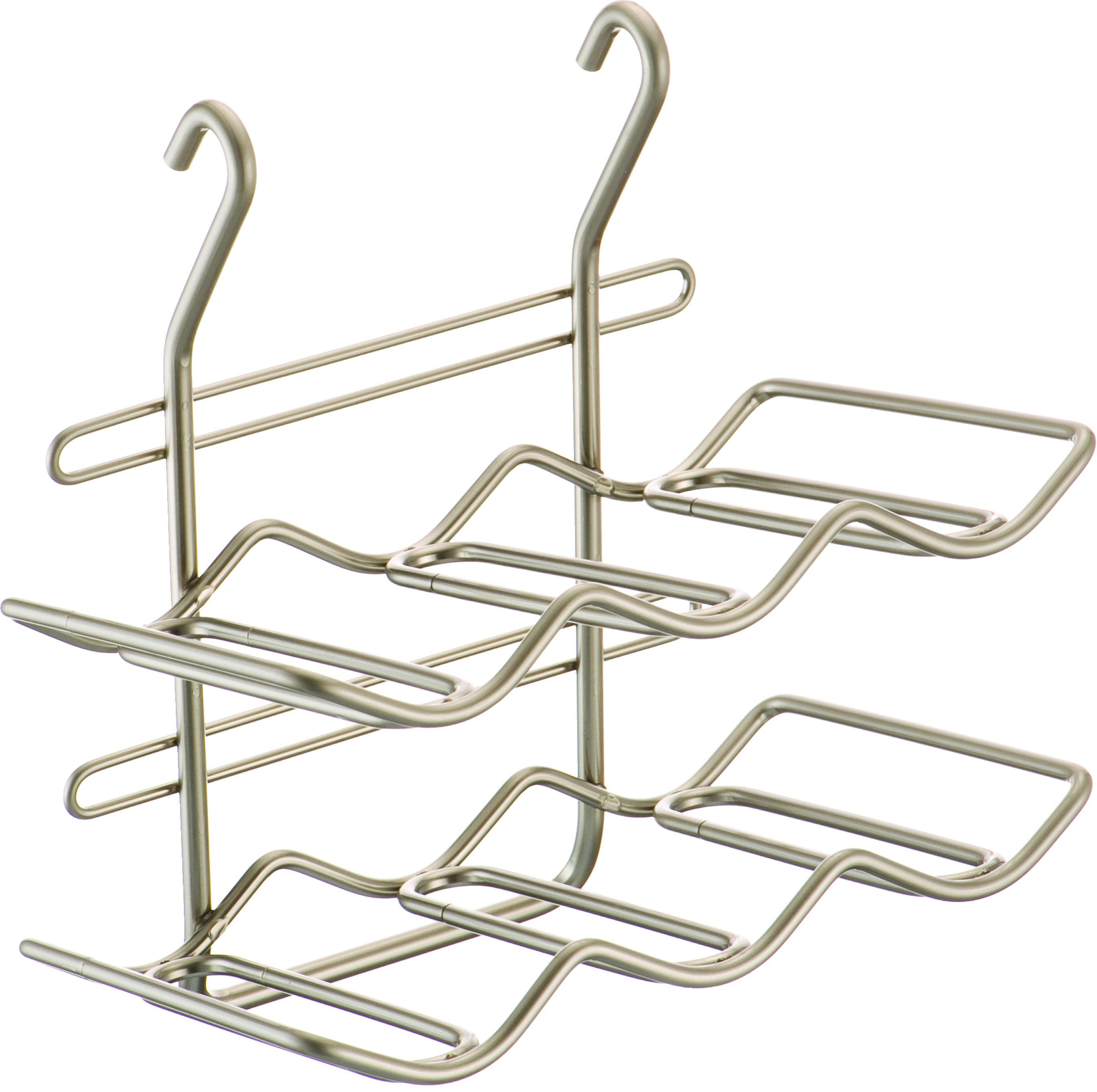 Полка на рейлинг Lemi для бутылок Хром матовый (31808)