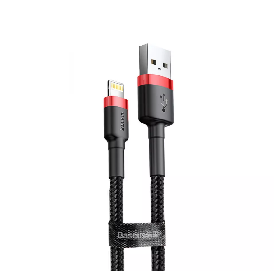 Кабель для зарядки Baseus Cafule Lightning CALKLF-B19 2.4A 100 см Red/Black (b455a264)