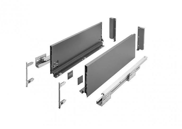 Выдвижная шухляда Axis Pro высокий-CL 450 мм H 168 мм Графит (PB-AXISPRO-KPL450C)