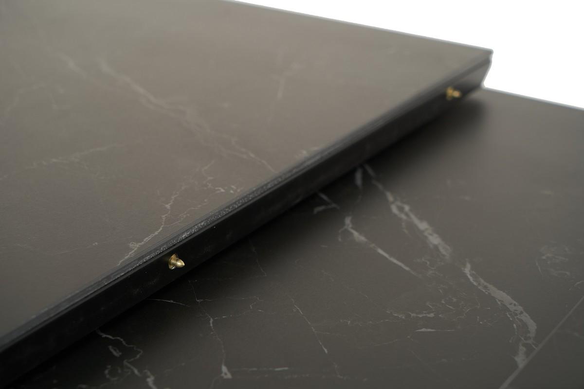 Стіл обідній розсувний Vetro Mebel 900-1200x750x760 мм Чорний онікс/Чорний (TМ-87-1) - фото 5