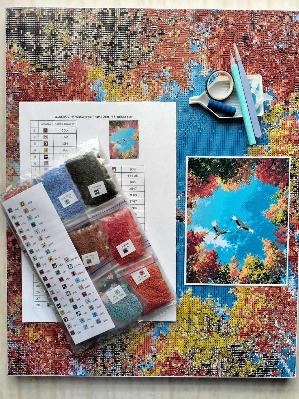 Алмазная мозаика АлМазка В теплые края квадратные алмазы без подрамника 40x50 см (АлМ-292) - фото 5 Алмазная мозаика АлМазка В теплые края квадратные алмазы без подрамника 40x50 см (АлМ-292) - фото 5