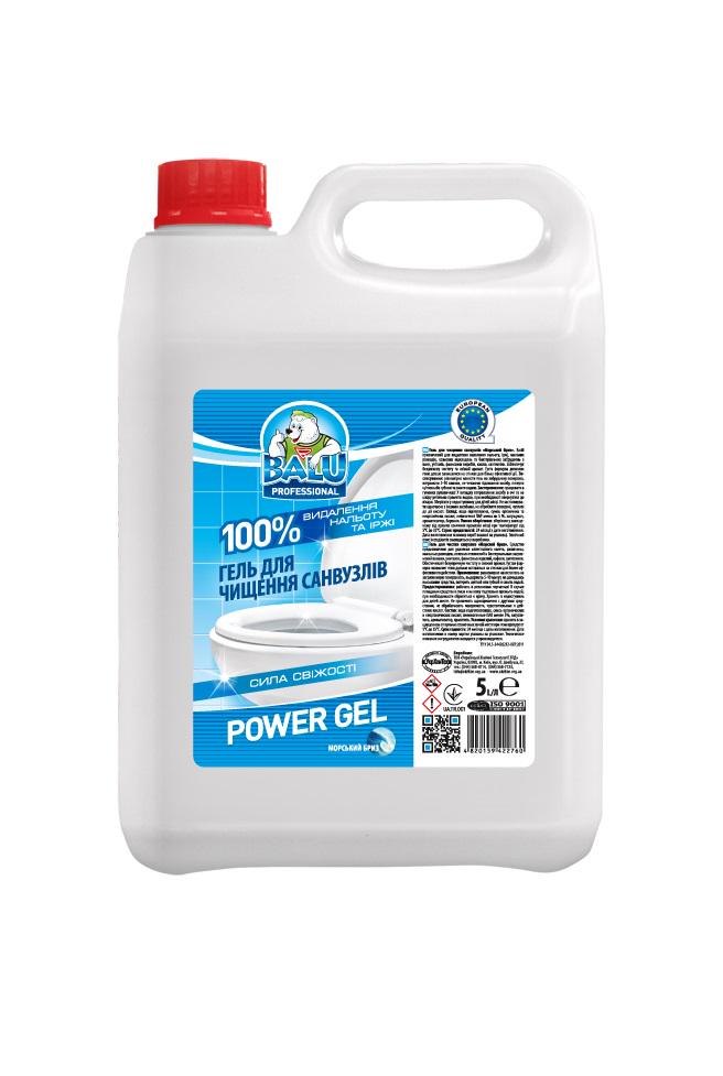 Гель для чищення санвузлів Balu Power Gel Морський бриз 5 л (669) - фото 1