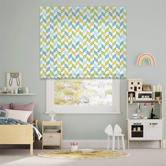 Римська штора система Classic InHt Дитячий Принт 04-66 Геометрія 50х170 см Різнокольоровий (13871)